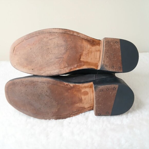 Rag & Bone Andover Suede Moto Boots Black Size EU 37/US 7🌺Host Pick🌺 - Picture 9 of 11